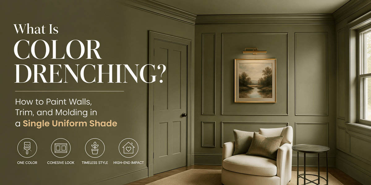 What Is Color Drenching? How to Paint Walls, Trim, and Molding the Same Color