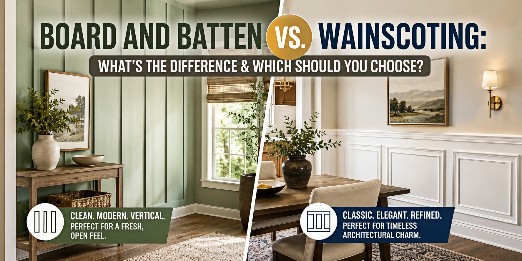 Board and Batten vs. Wainscoting: What's the Difference & Which Should You Choose?