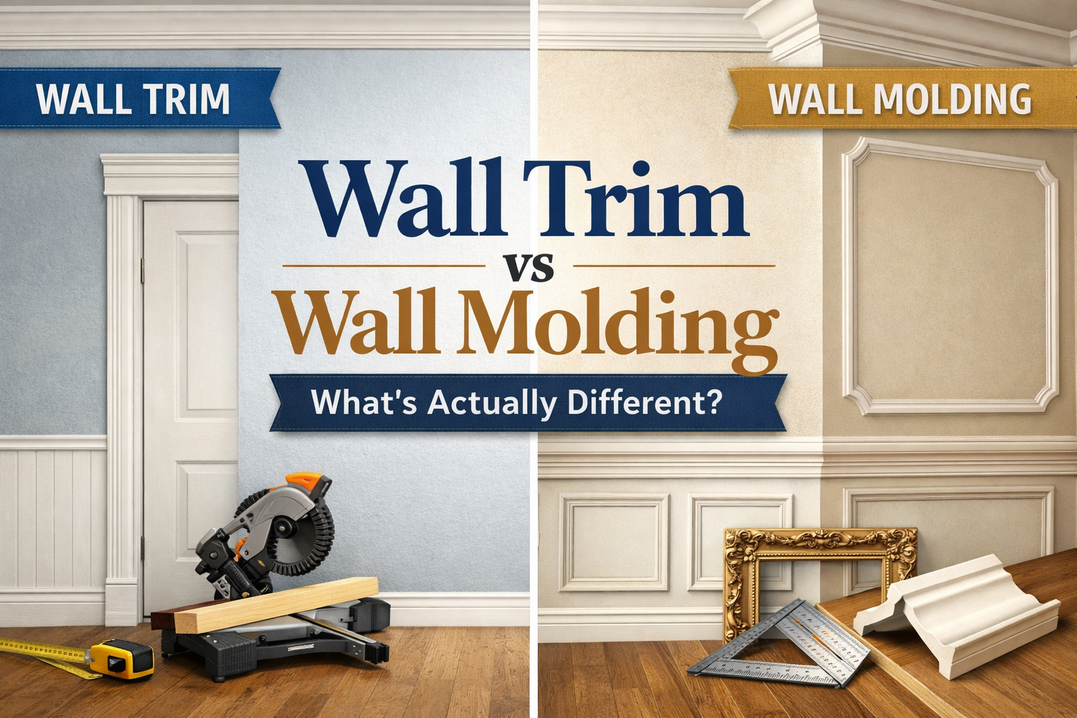Wall Trim vs. Wall Molding: What’s Actually Different? [2026 Guide]