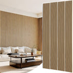 Oak Acoustic Slat Wall Panels – Soundproof & Noise Reducing for Modern Walls, 4-Pack