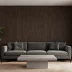4 Pack Dark Walnut Acoustic Wall Panels 47.2"x23.6" Sound Absorbing Wall Decor
