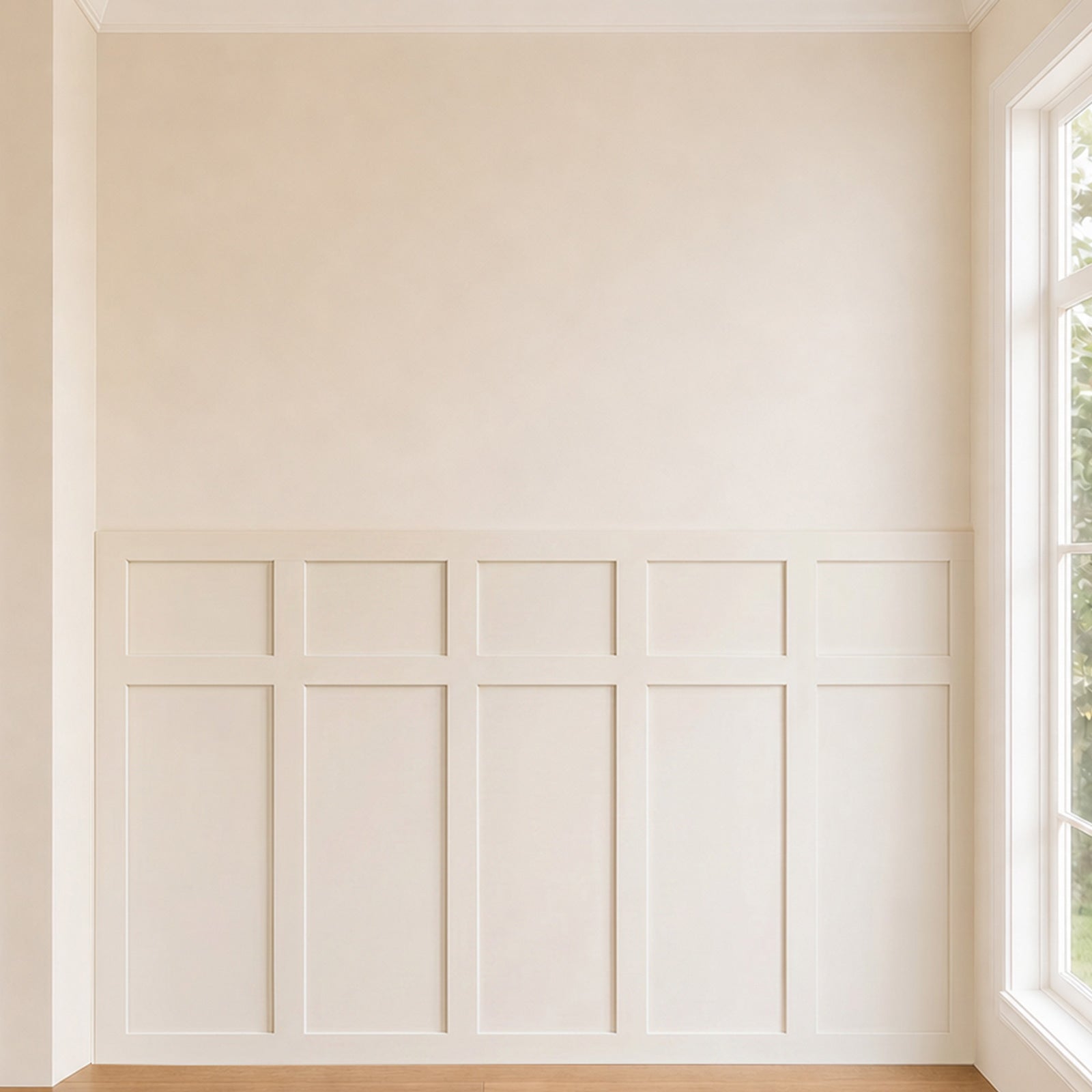 Pre-Cut Board and Batten Wall Kit | Paintable Half Wall Wainscoting | DIY Farmhouse Accent Wall Trim