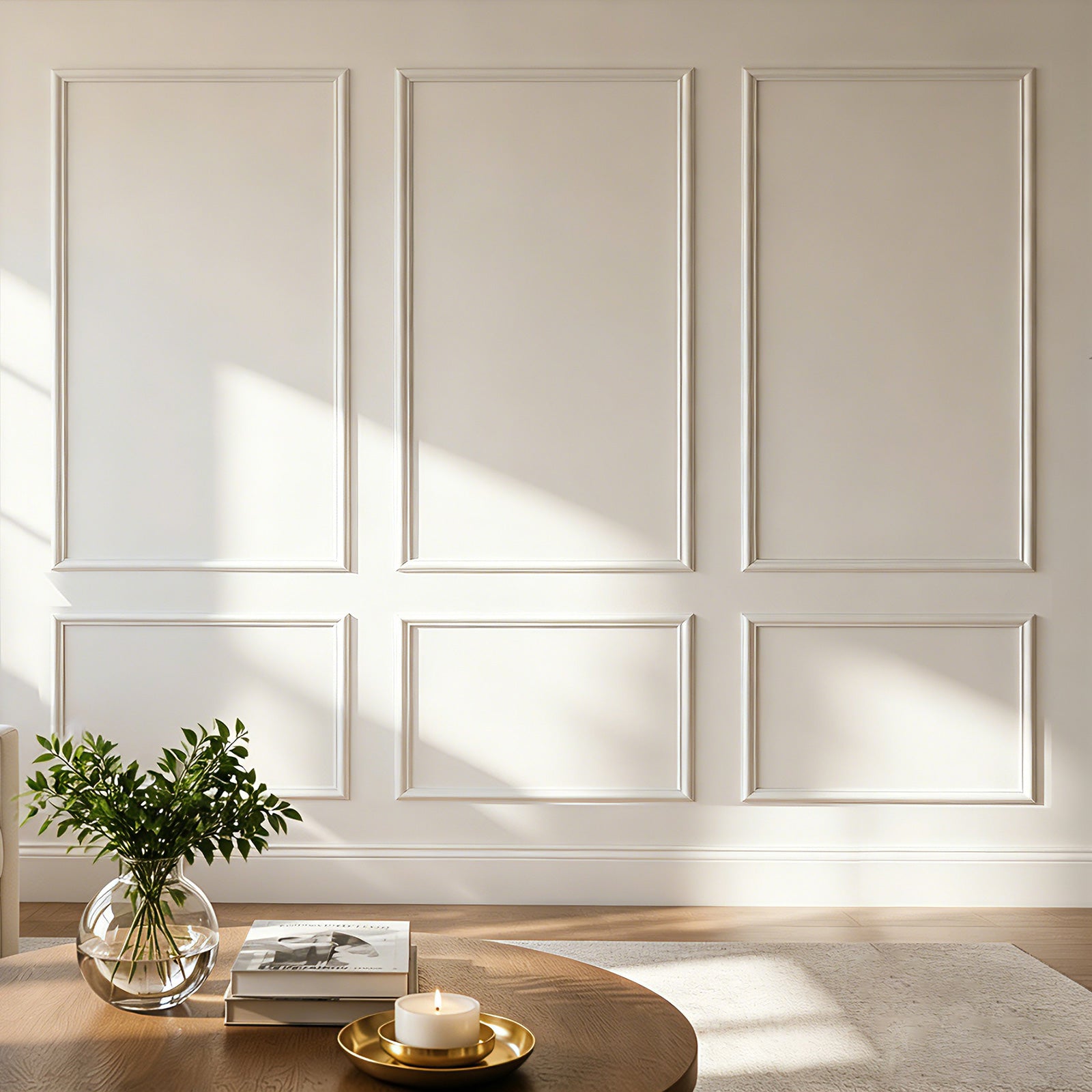 Pre-Cut Peel & Stick Wall Molding Kit for 12ft Accent Wall (Set of 6)