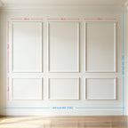 Pre-Cut Peel & Stick Wall Molding Kit for 12ft Accent Wall (Set of 6)