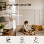 Pre-Cut Board and Batten Wall Kit | Paintable Half Wall Wainscoting | DIY Farmhouse Accent Wall Trim