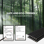 3D Fluted Wood Slat Acoustic Panels, 4-Pack Wall Ceiling Sound Absorbing Panels
