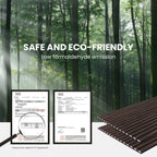 4 Pack Dark Walnut Acoustic Wall Panels 47.2"x23.6" Sound Absorbing Wall Decor