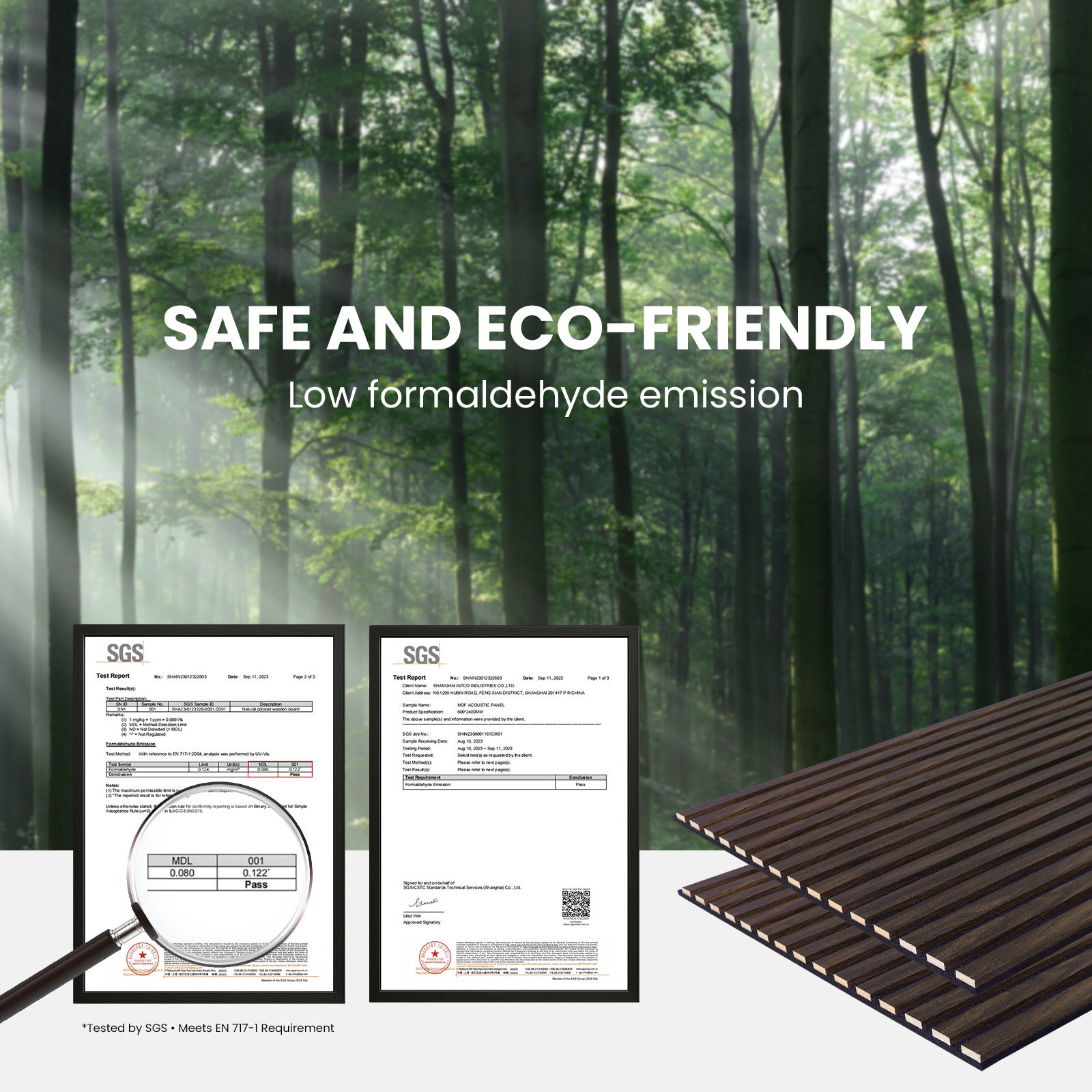 4 Pack Dark Walnut Acoustic Wall Panels 47.2"x23.6" Sound Absorbing Wall Decor