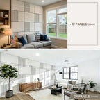 6 Pack Modern Acoustic Panels 31.5×23.6 Inches, Noise Absorption & Echo Reduction for Wall Ceiling Decoration