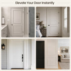 Peel and Stick Door Molding Trim Kit, Pre-Cut & Paintable Accent Trim for 28"–36" Flat Doors