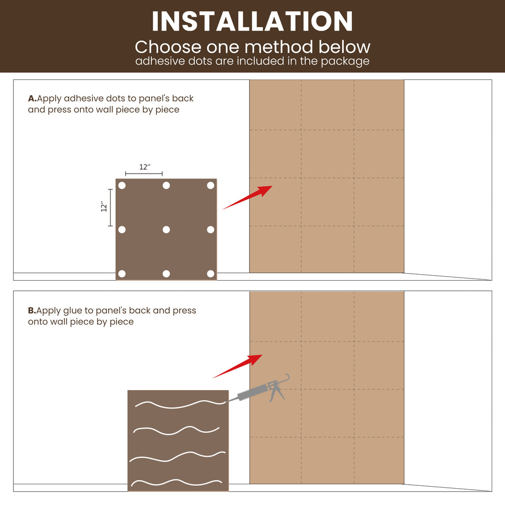 3D Wood Veneer Sound Absorbing Panels for Studio Office Home, 60×60cm 6 Pack