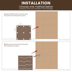 3D Wood Veneer Sound Absorbing Panels for Studio Office Home, 60×60cm 6 Pack