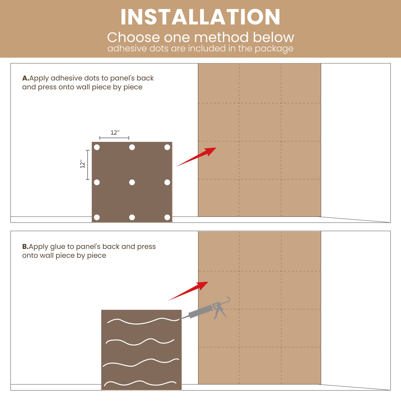 4 Pack 3D Fluted Acoustic Wall Panels, Natural Wood Grain Soundproof Wall Decor, 47.2" x 23.6"