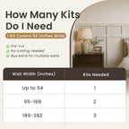 Pre-Cut Board and Batten Wall Kit | Paintable Half Wall Wainscoting | DIY Farmhouse Accent Wall Trim