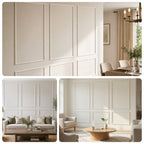 Pre-Cut Peel & Stick Wall Molding Kit for 12ft Accent Wall (Set of 6)