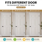 DIY Peel and Stick Door Molding Trim Kit, Pre-Cut & Paintable Accent Trim for Standard 80" Doors