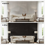 Matte Black Acoustic Wall Panels 47.2" x 23.6" Noise Reduction (4-Pack) | Easy Installation, Sound-Absorbing for Home & Office