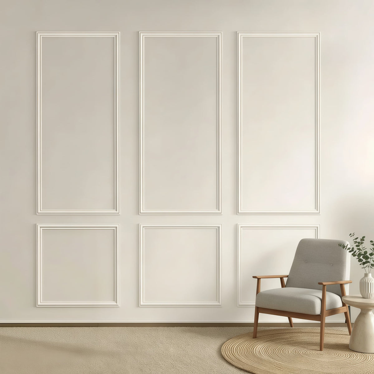 Pre-Cut Wall Molding Kit, Self Adhesive Wall Trim