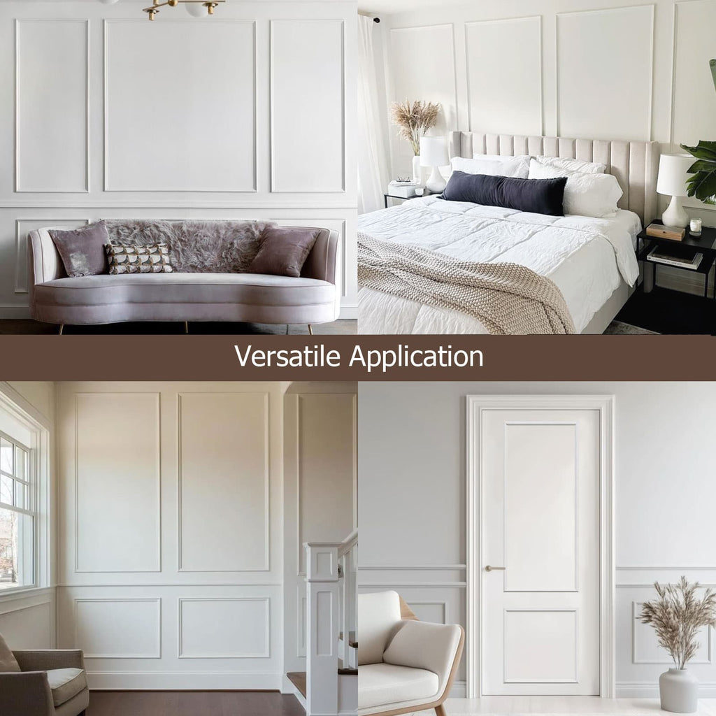Pre-Cut Wall Molding Kit, Self Adhesive Wall Trim