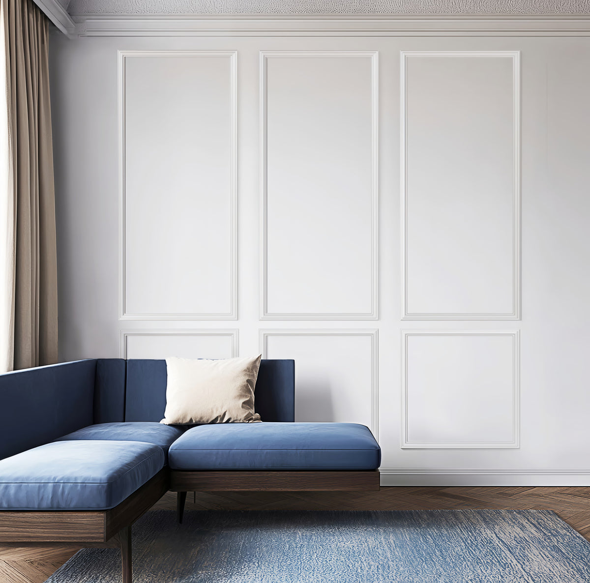 Pre-Cut Wall Molding Kit, Self Adhesive Wall Trim