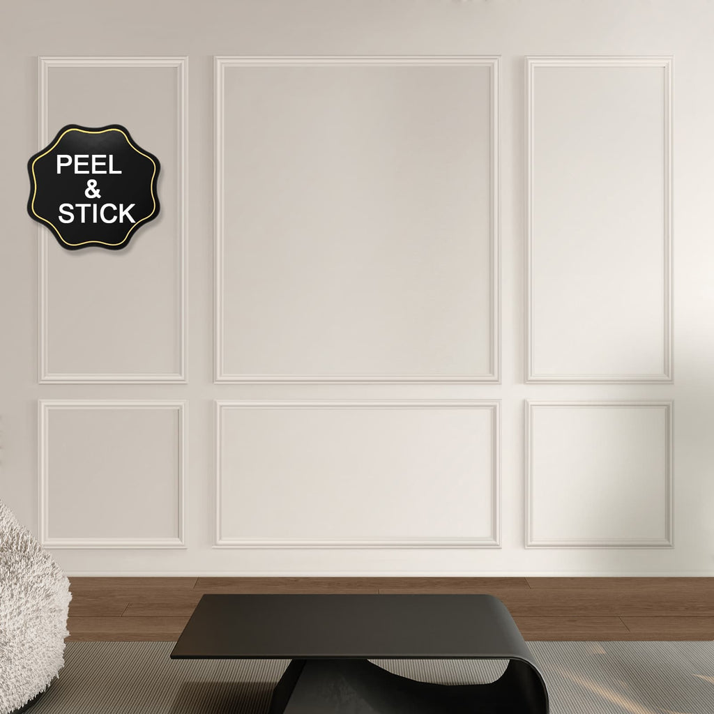 Peel and Stick Wall Molding Kit, Ready to Assemble Wall Trim