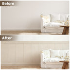 Board and Batten Wall Molding Kit, Paintable Wainscoting Panels
