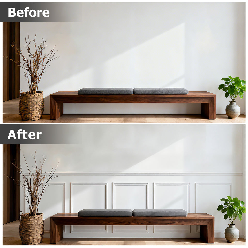 Pre-Cut Half Wall Molding Kit, Chair Rail and Picture Frame Molding