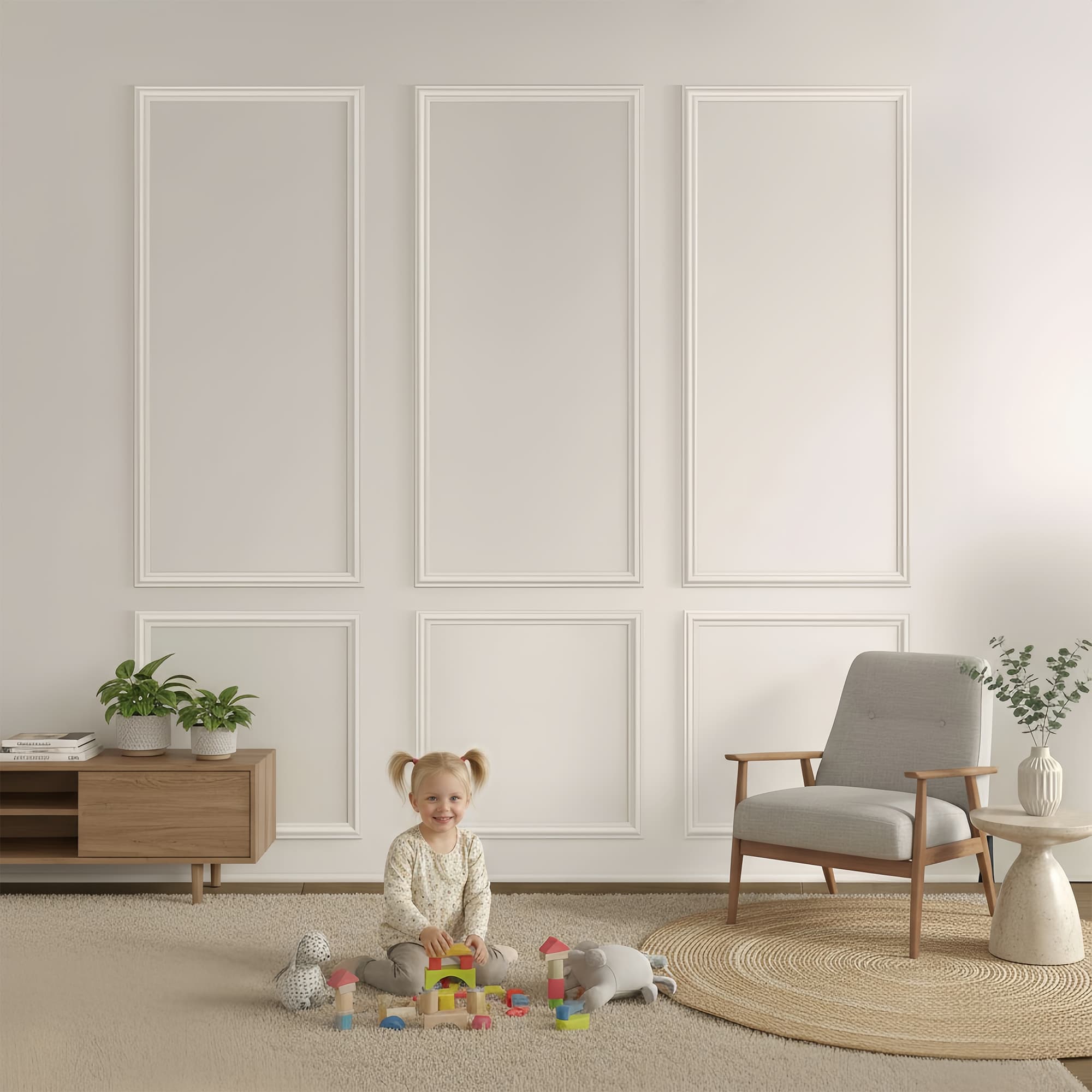 Pre-Cut Wall Molding Kit, Self Adhesive Wall Trim