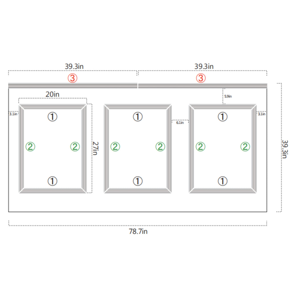 Pre-Cut Half Wall Molding Kit, Chair Rail and Picture Frame Molding