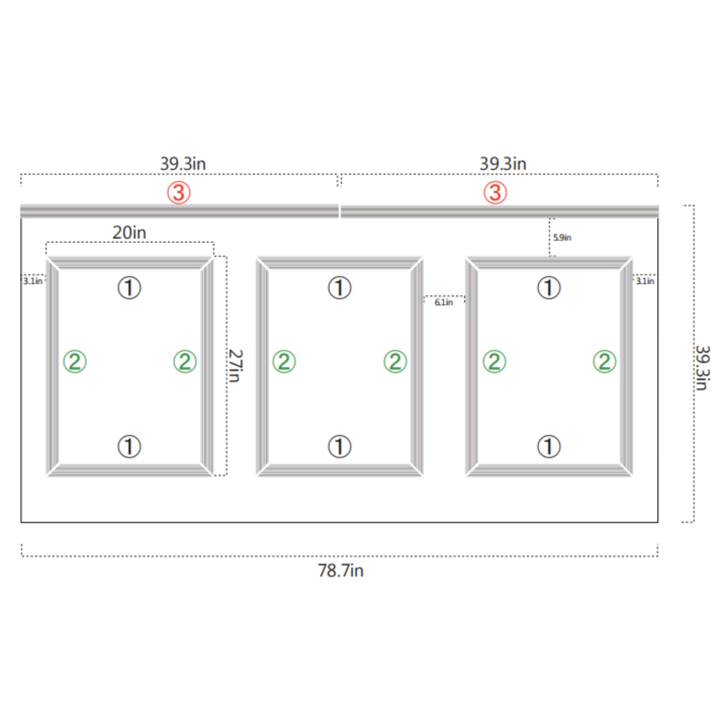 Pre-Cut Half Wall Molding Kit, Chair Rail and Picture Frame Molding