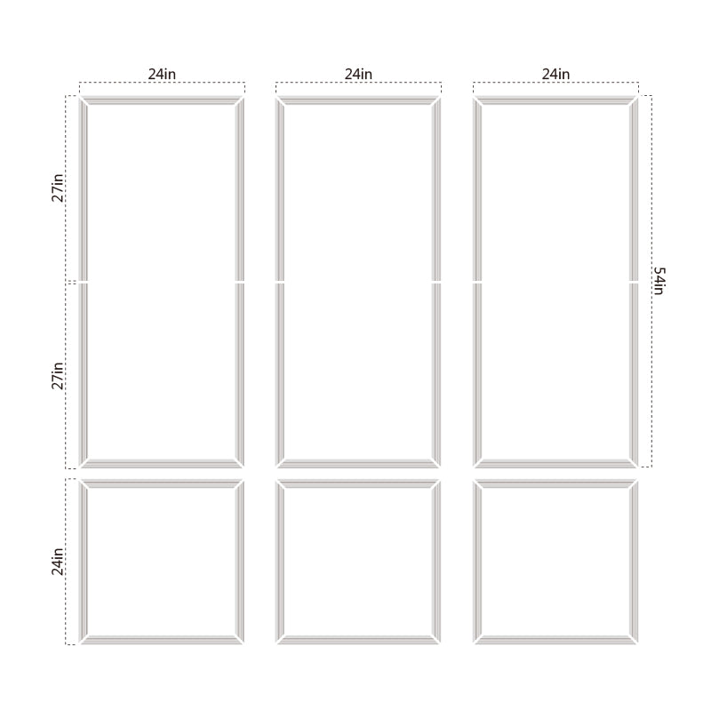 Pre-Cut Wall Molding Kit, Self Adhesive Wall Trim
