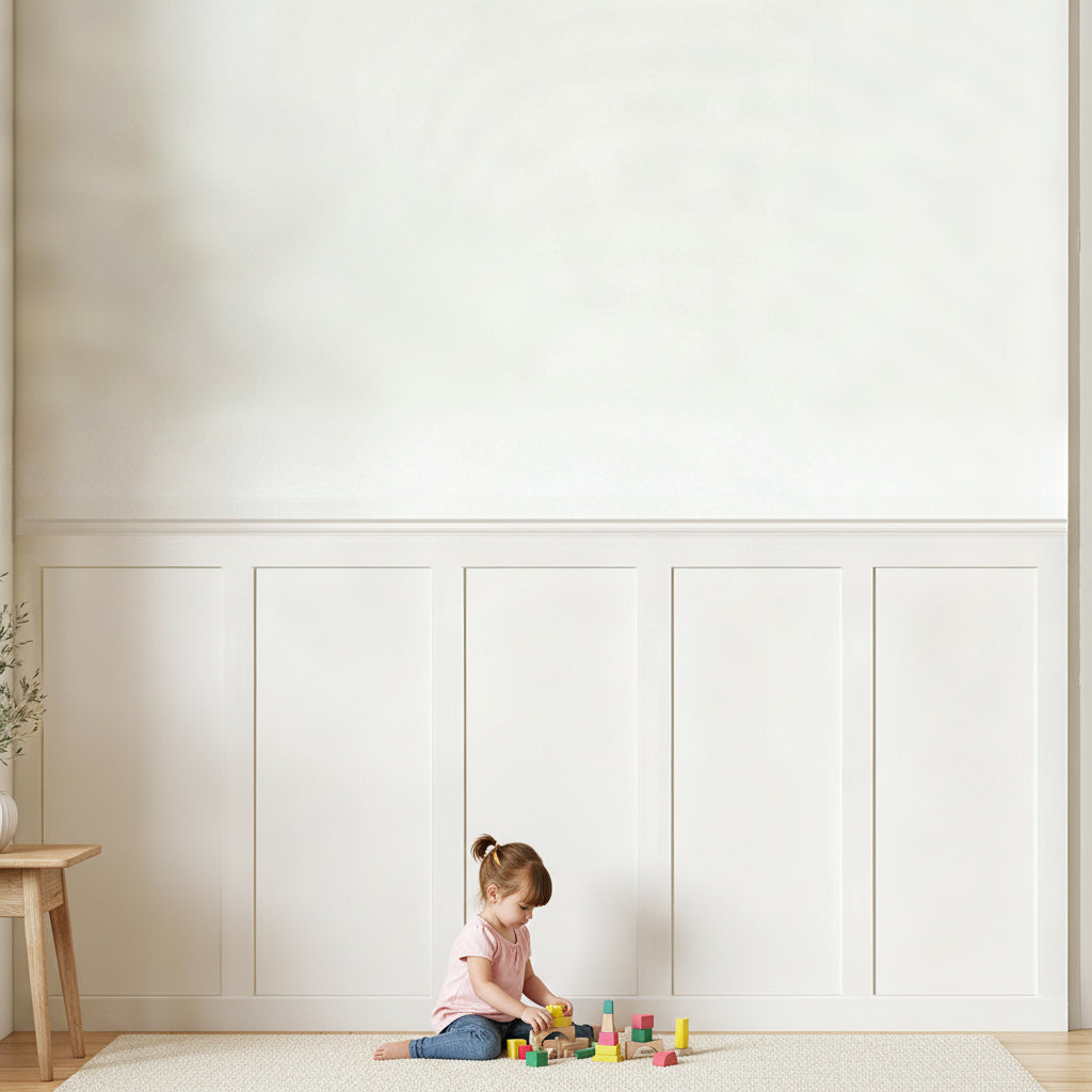Board and Batten Wall Molding Kit, Paintable Wainscoting Panels